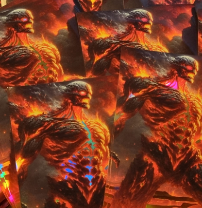 Inferno Colossus · Holo Sleeves (50 Stk.) – Brenne durch jedes Duell 🔥